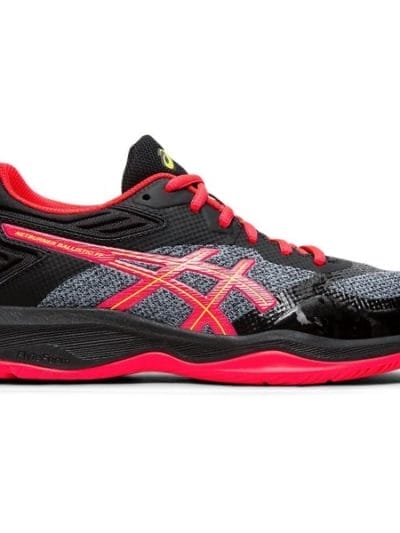 Fitness Mania - Asics Netburner Ballistic FF - Womens Netball Shoes - Black/Laser Pink