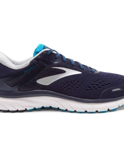 Fitness Mania - Brooks Adrenaline GTS 18 - Mens Running Shoes - Navy/Silver/Blue