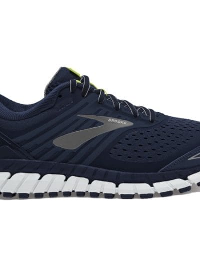 Fitness Mania - Brooks Beast 18 - Mens Running Shoes - Navy/Primer Grey/Lime