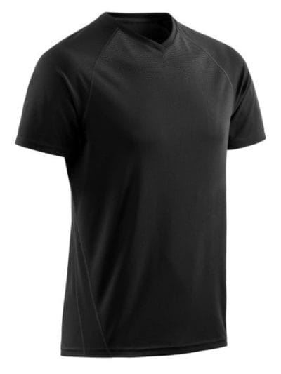 Fitness Mania - CEP Mens Training/Running Short Sleeve T-Shirt - Black