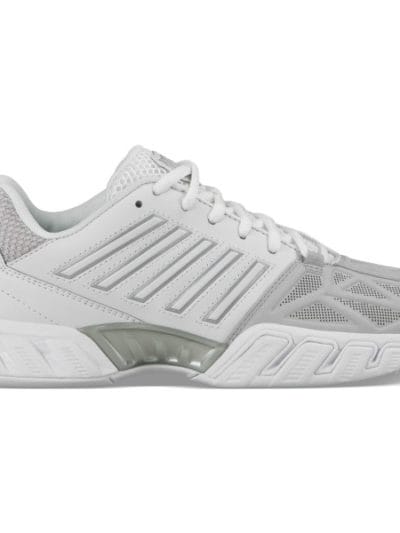 Fitness Mania - K-Swiss Bigshot Light 3 Womens Tennis Shoes - White/Silver