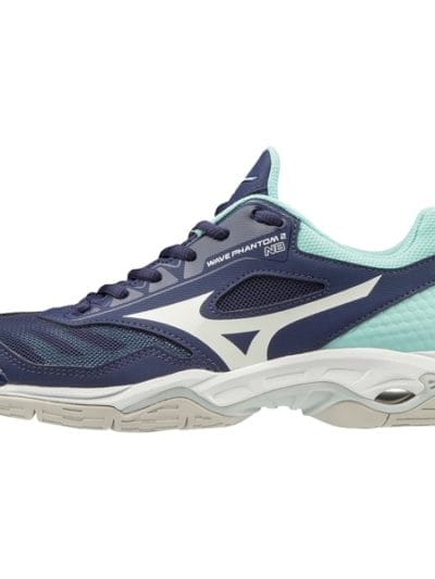 Fitness Mania - Mizuno Wave Phantom 2 - Womens Netball Shoes - Austral Aura/White/Blue Light