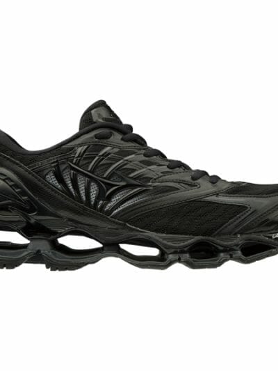 Fitness Mania - Mizuno Wave Prophecy 8 - Mens Running Shoes - Black/Dark Shadow