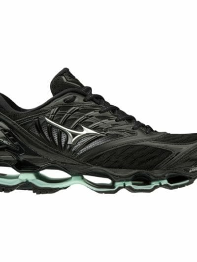 Fitness Mania - Mizuno Wave Prophecy 8 - Womens Running Shoes - Black/Silver/Brook Green