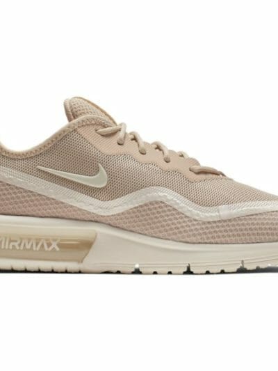 Fitness Mania - Nike Air Max Sequent 4.5 Premium - Womens Sneakers - Desert Ore/Pale Ivory/White