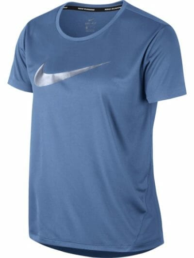 Fitness Mania - Nike Miler Womens Short Sleeve Running T-Shirt - Blue