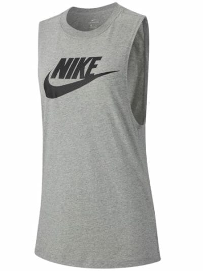 Fitness Mania - Nike Sportswear Essential Futura Womens Tank Top - Dark Grey Heather/Black