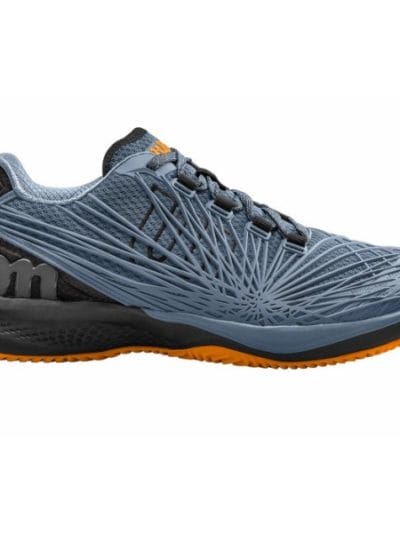 Fitness Mania - Wilson Kaos 2.0 AC Mens Tennis Shoes - Flint Stone/Black/Mandarin