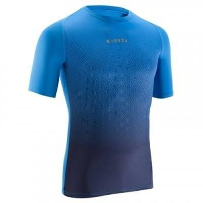 Fitness Mania - Adult Keepdry 100 Breathable Short Sleeve Base Layer - Blue