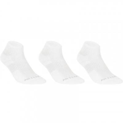 Fitness Mania - Adult Mid Sports Socks RS500 - 3 Pack - White