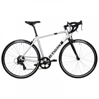 Fitness Mania - Adult Road Bike - Triban 100 - Light Grey/Black