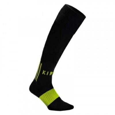 Fitness Mania - Adult Soccer Socks F500 Knee-High - Black/Green