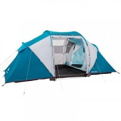Fitness Mania - Arpenaz 4.2 Family Camping Tent _PIPE_ 4 Person/2 Rooms - Blue