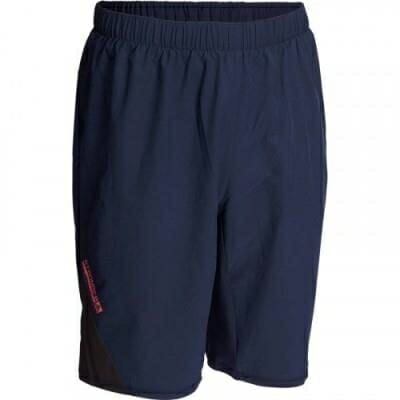 Fitness Mania - Fitness Weight Training Shorts - Blue With Red _QUOTE_Muscle_QUOTE_ Lettering