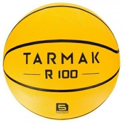 Fitness Mania - Kids Basketball Size 5 Tarmak 100 - Yellow