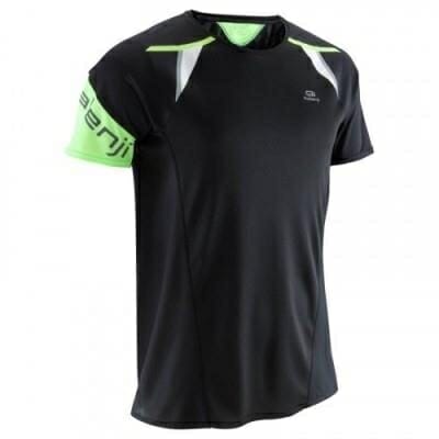 Fitness Mania - Mens Running T-Shirt - Kiprun Light - Black