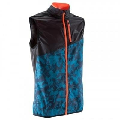 Fitness Mania - Men's Windproof Trail Running Jacket sleeveless black blue