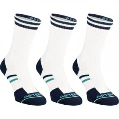 Fitness Mania - RS 500 Adult High Sports Socks Tri-Pack - White/Navy/Green