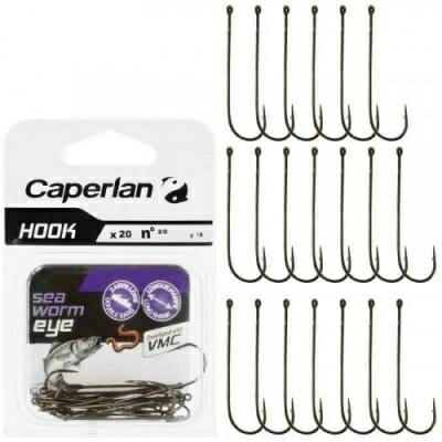 Fitness Mania - SINGLE FISHING HOOK NICKEL SEA WORM EYE HOOK