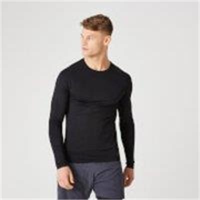 Fitness Mania - Elite Seamless Long-Sleeve T-Shirt – Black - XL