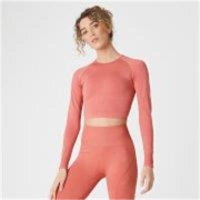 Fitness Mania - Shape Seamless Crop Top - Copper Rose