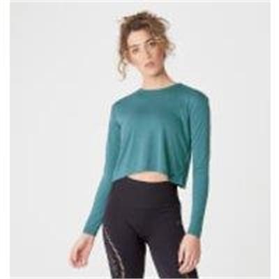 Fitness Mania - Spring Long-Sleeve T-Shirt – Teal Green - M