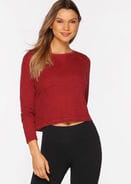 Fitness Mania - Unwind Cropped Long Sleeve Top