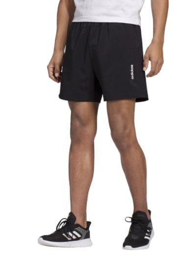 Fitness Mania - Adidas Essentials Plain Chelsea Mens Training Shorts - Black/White