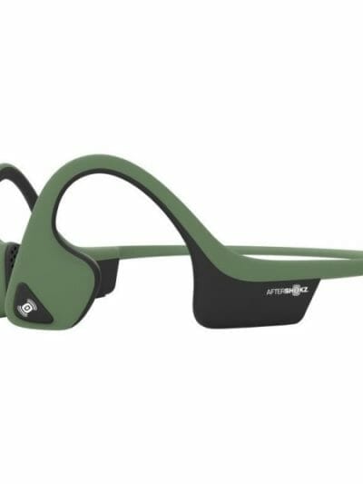 Fitness Mania - AfterShokz Trekz AIR Bone Conduction Open Ear Headphones - Forest Green - Forest Green