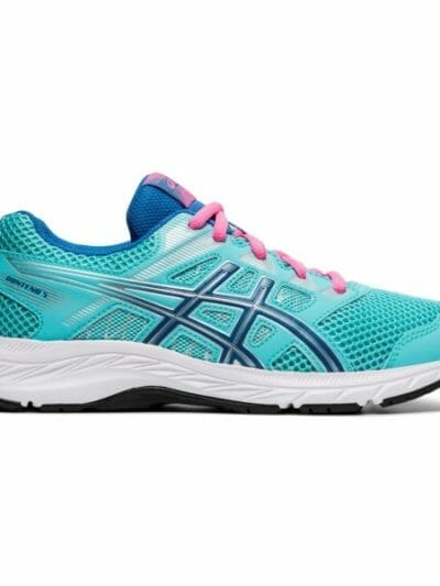 Fitness Mania - Asics Contend 5 GS - Kids Girls Running Shoes - Ice Mint/Deep Sapphire