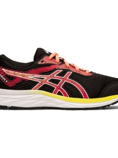 Fitness Mania - Asics Excite 6 GS - Kids Girls Running Shoes - Black/Laser Pink