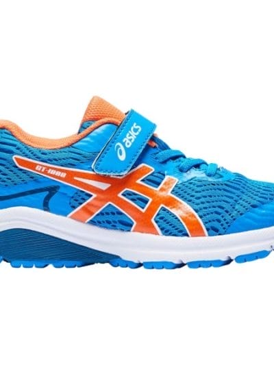 Fitness Mania - Asics GT-1000 8 PS - Kids Boys Running Shoes - Directoire Blue/Koi