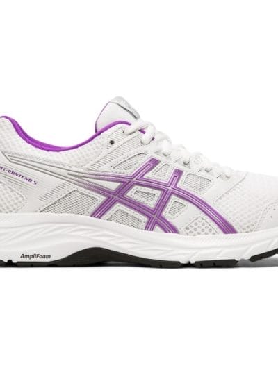 Fitness Mania - Asics Gel Contend 5 - Womens Running Shoes - White/Orchid