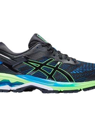 Fitness Mania - Asics Gel Kayano 26 GS - Kids Boys Running Shoes - Black/Green Gecko