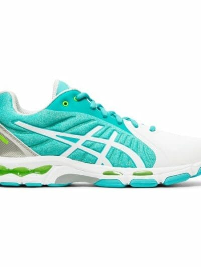 Fitness Mania - Asics Gel Netburner 19 - Womens Netball Shoes - Ice Mint/White