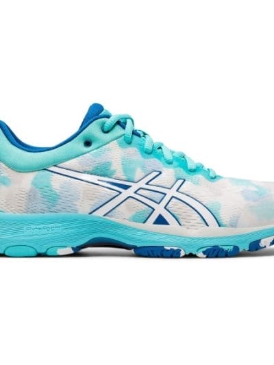 Fitness Mania - Asics Gel Netburner Professional FF - Womens Netball Shoes - White/Ice Mint