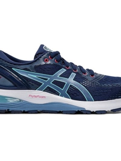 Fitness Mania - Asics Gel Nimbus 21 - Womens Running Shoes - Blue Expanse/Grey Floss