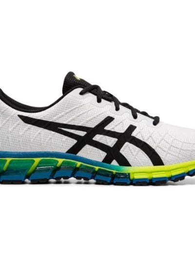 Fitness Mania - Asics Gel Quantum 180 4 - Mens Training Shoes - White/Safety Yellow