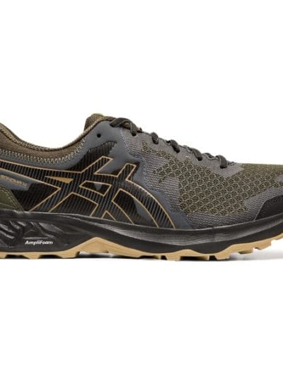 Fitness Mania - Asics Gel Sonoma 4 - Mens Trail Running Shoes - Olive Canvas/Black