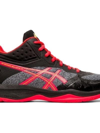 Fitness Mania - Asics Netburner Ballistic FF MT - Womens Netball Shoes - Black/Laser Pink