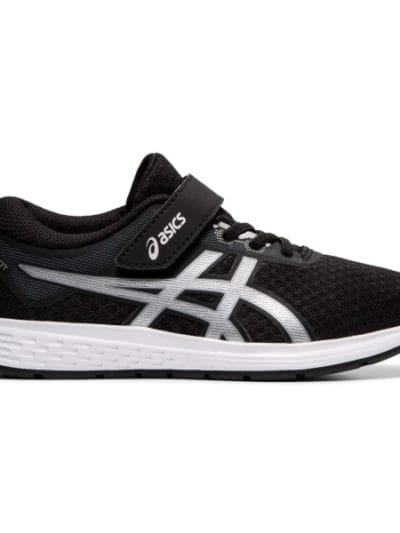 Fitness Mania - Asics Patriot 11 PS - Kids Boys Running Shoes - Black/Silver