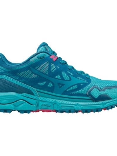 Fitness Mania - Mizuno Wave Daichi 4 - Womens Trail Running Shoes - Peacock Blue/Enamel Blue