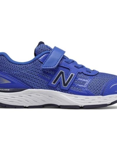 Fitness Mania - New Balance 680v5 Velcro - Kids Boys Running Shoes - Vivid Cobalt/Pigment