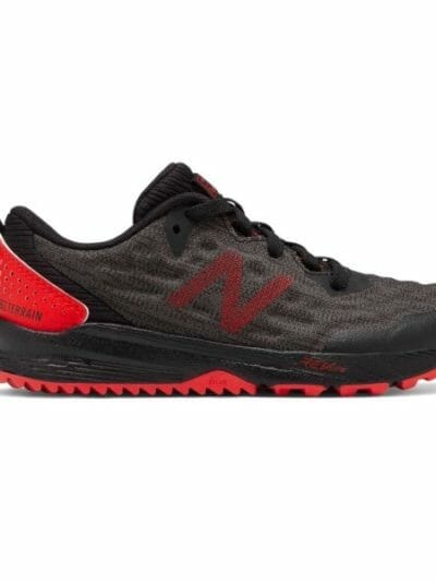 Fitness Mania - New Balance Nitrel - Kids Boys Trail Running Shoes - Black/Phantom/Velocity Red