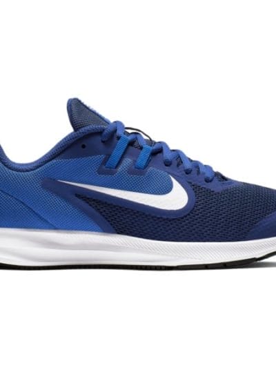 Fitness Mania - Nike Downshifter 9 GS - Kids Boys Running Shoes - Deep Royal Blue/White