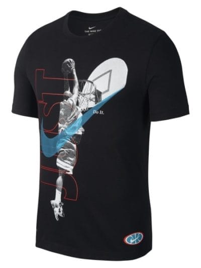 Fitness Mania - Nike Dri-Fit Just Dunk Mens Basketball T-Shirt - Black/Sport Teal