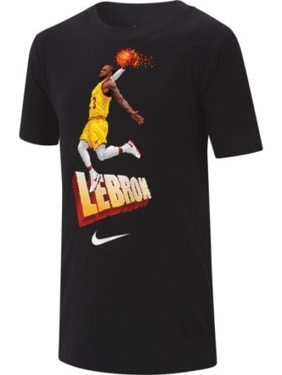 Fitness Mania - Nike Dri-Fit LeBron Basketball Hero Kids Boys T-Shirt - Black