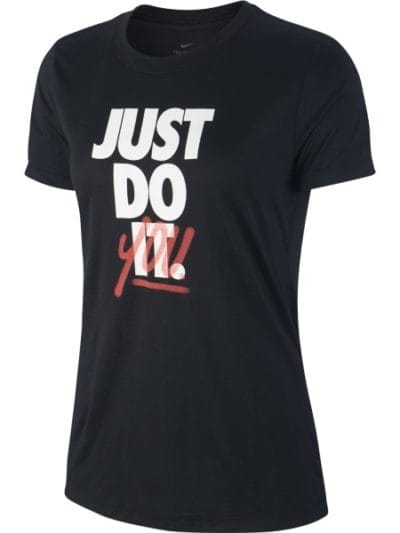 Fitness Mania - Nike Dri-Fit Legend Rebel Womens Training T-Shirt - Black/White