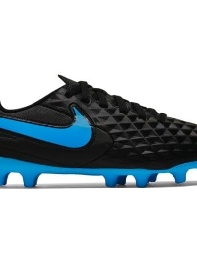 Fitness Mania - Nike Legend 8 Club FG/MG - Kids Boys Football Boots - Black/Blue Hero