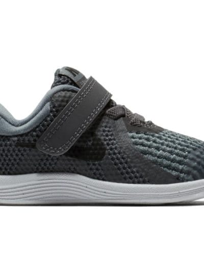 Fitness Mania - Nike Revolution 4 TDV - Toddler Boys Sneakers - Dark Grey/Black/Cool Grey